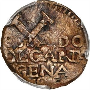 Реверс монеты Колумбия, ½ реала, 1811