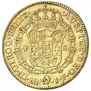 Реверс монеты Колумбия, 4 эскудо, 1818-1819