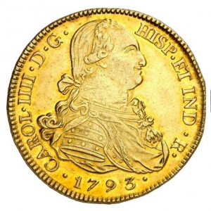 Аверс монеты Колумбия, 8 эскудо, 1791-1808