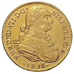 Аверс монеты Колумбия, 8 эскудо, 1808-1820