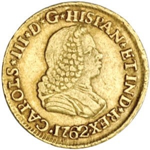 Аверс монеты Колумбия, 1 эскудо, 1760-1769