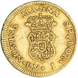 Реверс монеты Колумбия, 1 эскудо, 1760-1769