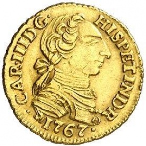 Аверс монеты Колумбия, 1 эскудо, 1763-1771