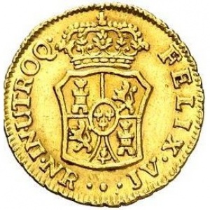 Реверс монеты Колумбия, 1 эскудо, 1763-1771