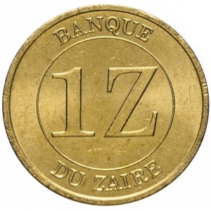 Реверс монеты Конго - ДРК, 1 заир, 1987