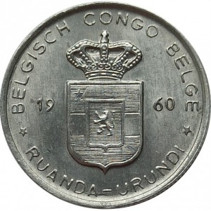 Аверс монеты Конго - ДРК, 1 франк, 1957-1960