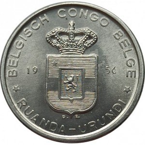 Аверс монеты Конго - ДРК, 5 франков, 1956-1959