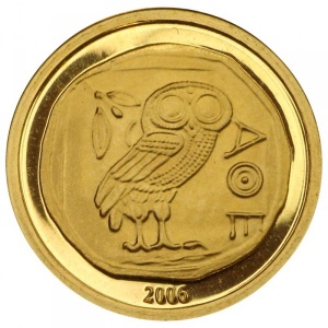 Реверс монеты Конго - ДРК, 10 франков, 2006, Монета Греции с совой