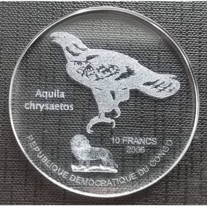 Аверс монеты Конго - ДРК, 10 франков, 2006, Беркут