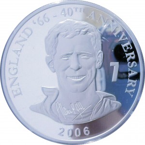 Реверс монеты Конго - ДРК, 10 франков, 2006, Алан Болл No 7