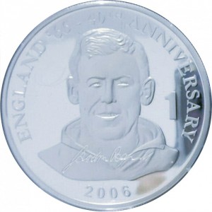 Реверс монеты Конго - ДРК, 10 франков, 2006, Гордон Бэнкс No 1