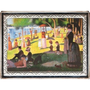Реверс монеты Конго - ДРК, 10 франков, 2007, Воскресный день на острове Гранд-Жатт. Жорж Сёра