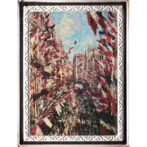 Реверс монеты Конго - ДРК, 10 франков, 2009, Рю Монтаргей, Париж. Клод Моне
