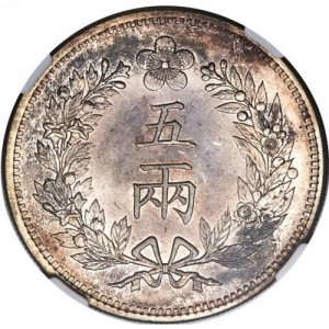 Реверс монеты Корея, 5 янгов, 1892