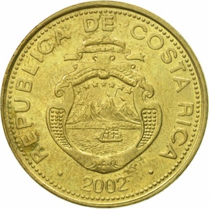 Аверс монеты Коста-Рика, 50 колонов, 2002