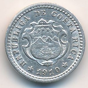 Аверс монеты Коста-Рика, 5 сентимо, 1905-1914
