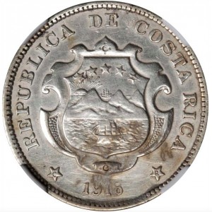 Аверс монеты Коста-Рика, 50 сентимо, 1917-1918