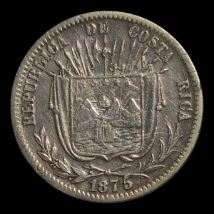 Аверс монеты Коста-Рика, 10 сентаво, 1875