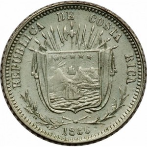 Аверс монеты Коста-Рика, 10 сентаво, 1886-1887