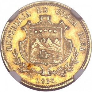 Аверс монеты Коста-Рика, 2 песо, 1876