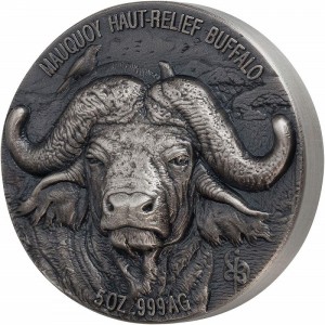 Реверс монеты Кот-д'Ивуар, 5000 франков, 2020, Бизон