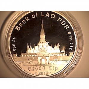 Аверс монеты Лаос, 50.000 кипов, 2015, Святой Николай