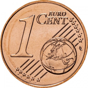 Реверс монеты Латвия, 1 евроцент, 2014-2025