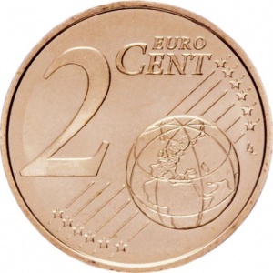 Реверс монеты Латвия, 2 евроцента, 2014-2025