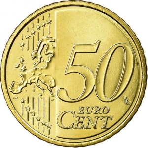 Реверс монеты Латвия, 50 евроцентов, 2014-2025