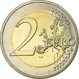 Реверс монеты Латвия, 2 евро, 2014-2025