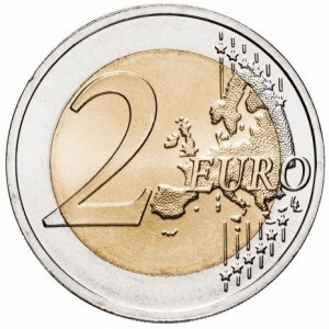 Реверс монеты Латвия, 2 евро, 2018, 100 лет государствам Балтики