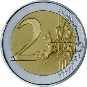 Реверс монеты Латвия, 2 евро, 2026, Рождественские ярмарки