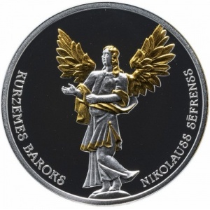 Реверс монеты Латвия, 5 евро, 2014, Курляндское барокко