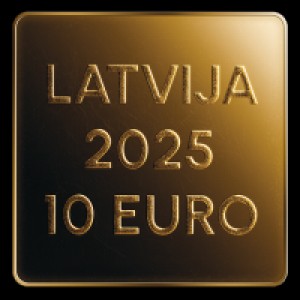 Реверс монеты Латвия, 10 евро, 2025, Наш Край