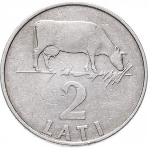 Реверс монеты Латвия, 2 лата, 1992