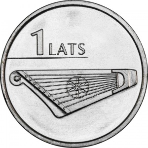 Реверс монеты Латвия, 1 лат, 2013, Кокле