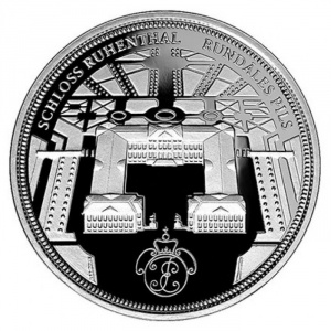 Реверс монеты Латвия, 1 лат, 2011, Рундальский дворец