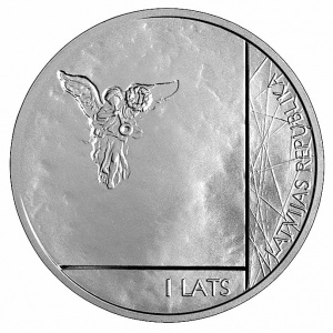 Аверс монеты Латвия, 1 лат, 2011, Рижский кафедральный собор
