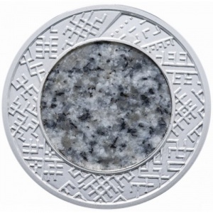 Реверс монеты Латвия, 1 лат, 2011, Каменная монета