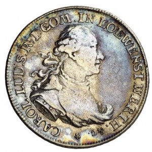 Аверс монеты Лёвенштейн-Вертгейм, ½ талера, 1770