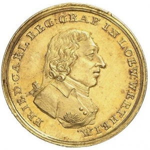 Аверс монеты Лёвенштейн-Вертгейм, 2 дуката, 1799