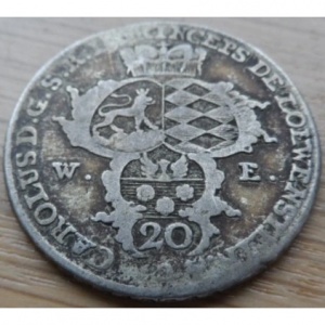 Аверс монеты Лёвенштейн-Вертгейм, 20 крейцеров, 1767