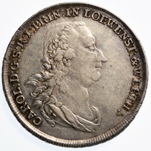 Аверс монеты Лёвенштейн-Вертгейм, 1 талер, 1769