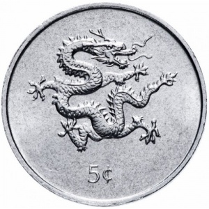 Реверс монеты Либерия, 5 центов, 2000