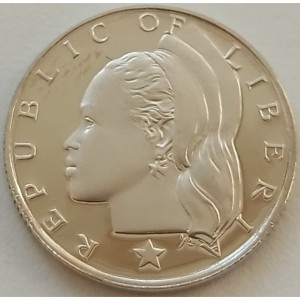 Аверс монеты Либерия, 10 центов, 1979