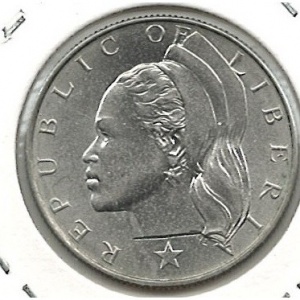 Аверс монеты Либерия, 50 центов, 1966