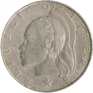 Аверс монеты Либерия, 1 доллар, 1966