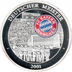 Реверс монеты Либерия, 1 доллар, 2002, Чемпион 2001