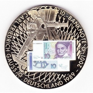 Реверс монеты Либерия, 1 доллар, 2002, 10 марок, 1989-2001