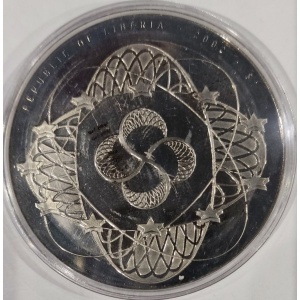 Аверс монеты Либерия, 1 доллар, 2002, 1000 марок, 1993-2001